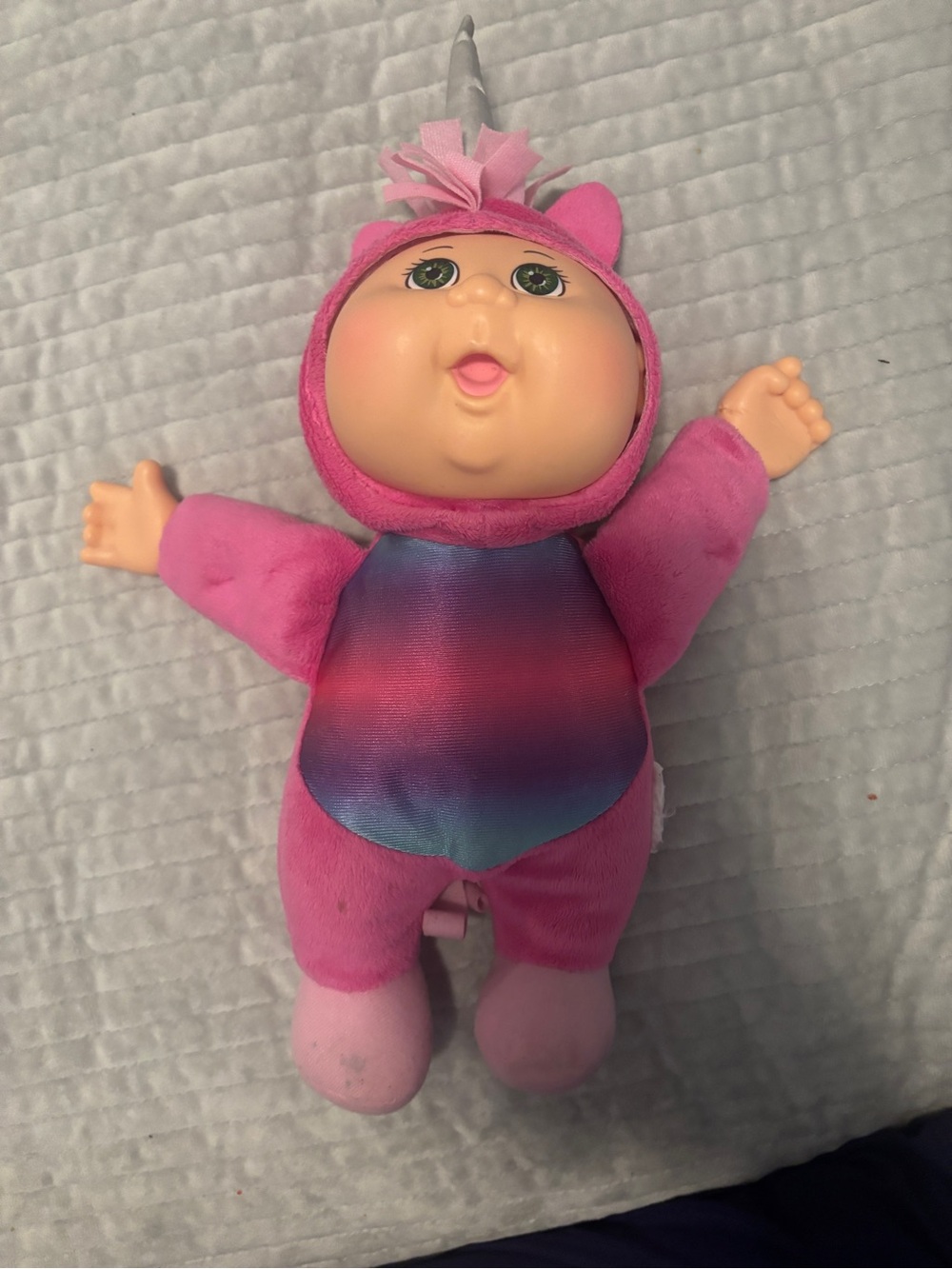 Cabbage Patch Kids Cuties Pink & Gold Unicorn Doll 9”